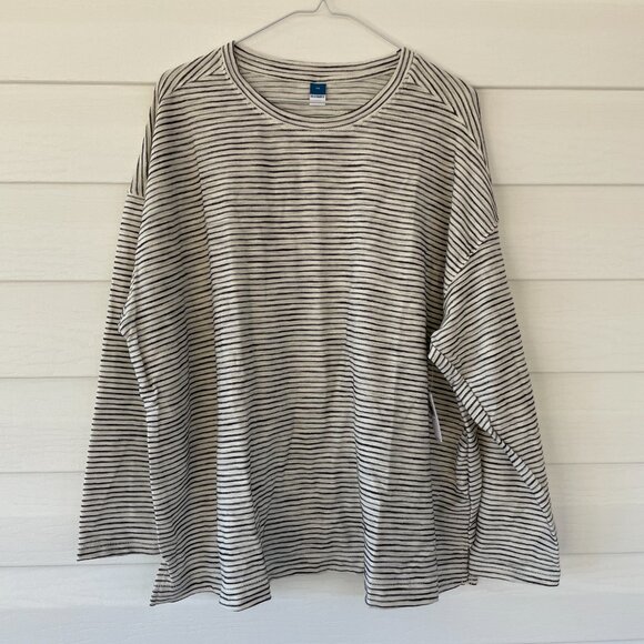 COPY - 2  OLD NAVY Long-Sleeve Vintage Striped Easy Tees XXL - Picture 6 of 8
